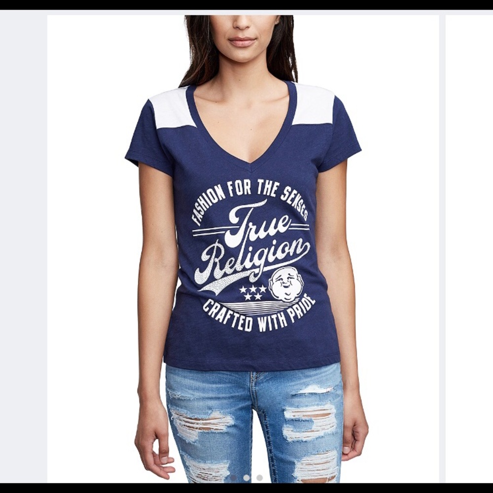True Religion Football T-shirt